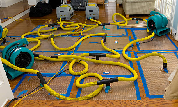 Professional Storm Water Damage Restoration technician working in Carrboro, NC